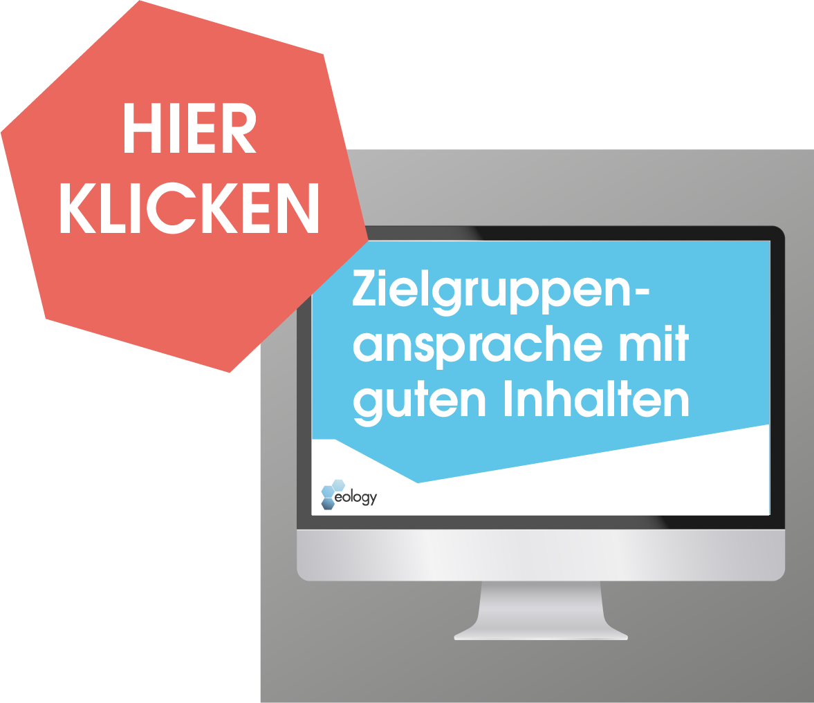 Auf dem Bild zu sehen ist eine Vorschau des Webinars "Search Marketing – aber für wen? Inhalte für die Zielgruppe erstellen". Zu diesem gelangst Du mit einem Klick auf das Bild.