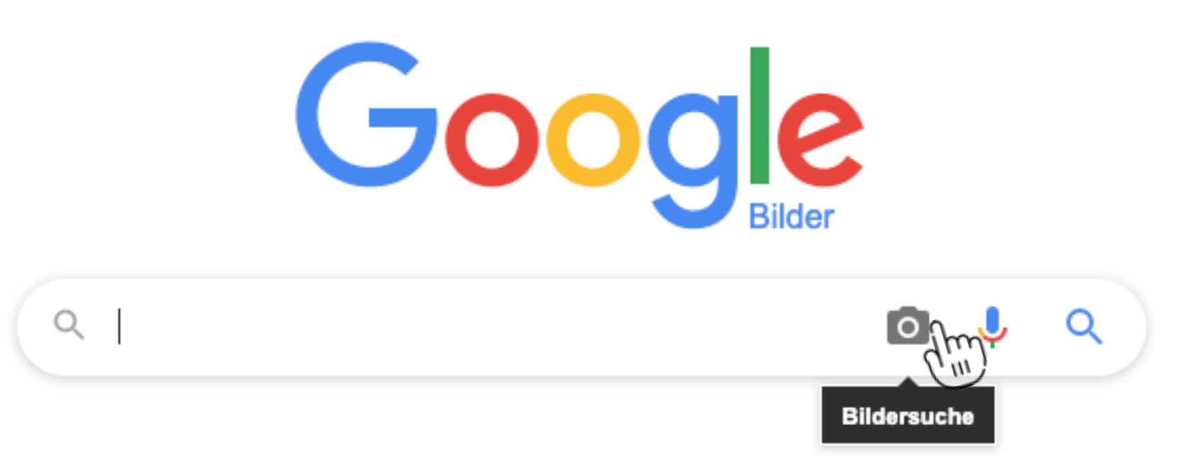 Zu sehen ist ein Screenshot der Bildersuche von Google. Diese können Nutzer nicht nur zur reinen Bild-Recherche nutzen, sondern ebenfalls als umgekehrte Bildersuche nutzen, indem sie die Bild-URL dort eingeben oder das entsprechende Bild hochladen. Daraufhin werden alle Seiten angezeigt, die diese Bilder ebenfalls verwenden.