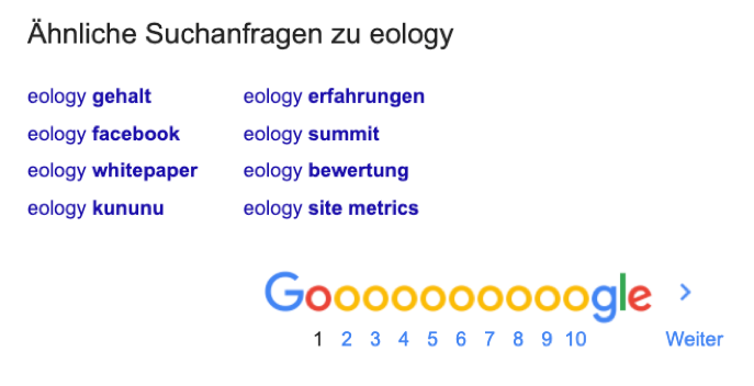 Ähnliche Suchanfragen, die Du zu Deinem eingegebenen Keyword berücksichtigen solltest