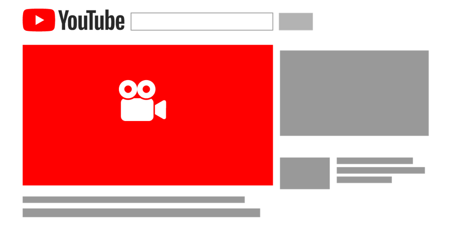 The graphic shows a schematic placement of a bumper ad. This is displayed before the video is played, cannot be skipped, and may be a maximum of 6 seconds long.