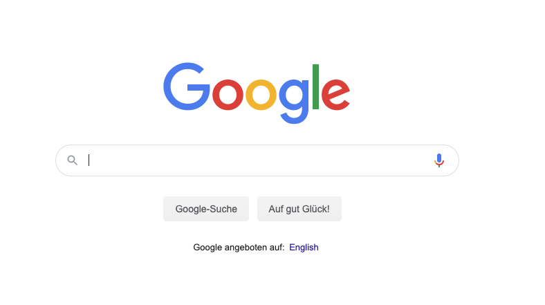 Die Suchmaske der Google-Suche