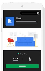 Auslieferung von App-Kampagnen in Google Play, © Google