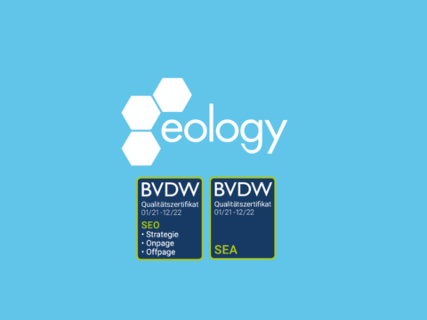 eology wird erneut mit dem SEO- und SEA-Qualitätszertifikat des BVDW ausgezeichnet