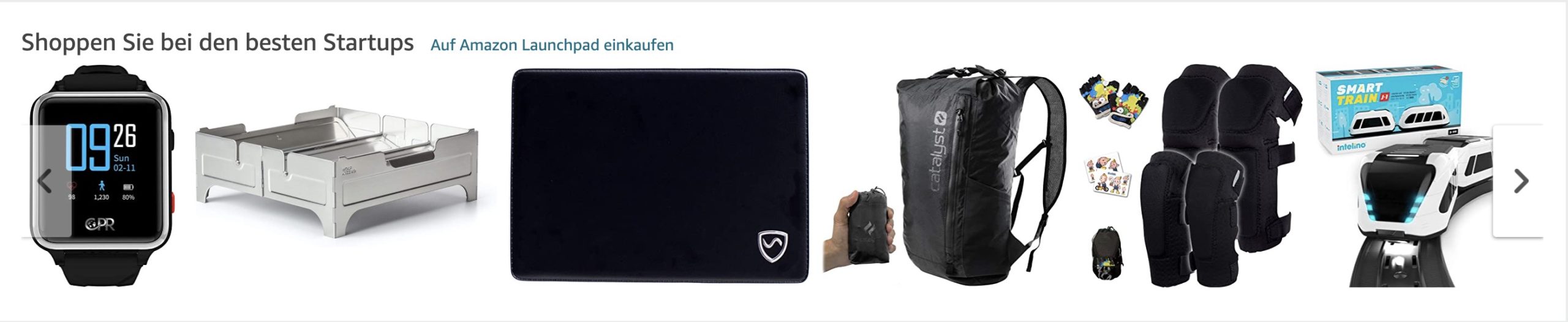 Der Screenshot zeigt einen Ausschnitt der Amazon-Startseite. Hier werden Produkte mit einem Thumbnail mit 200 Pixel-Höhe angezeigt.