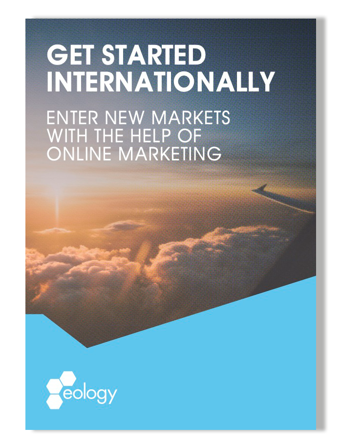 Cover Whitepaper "Get started internationally – Enter new Markets with the Help of Online Marketing"