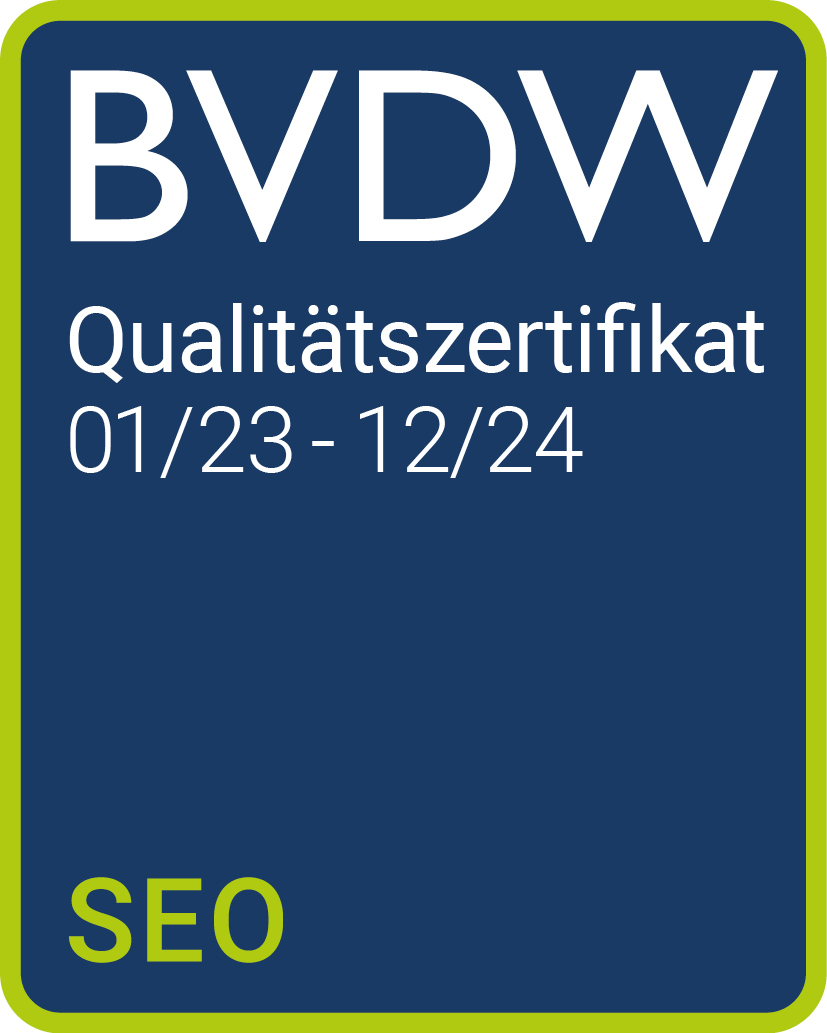 BVDW Qualitätszertifikat SEO 2023-2024