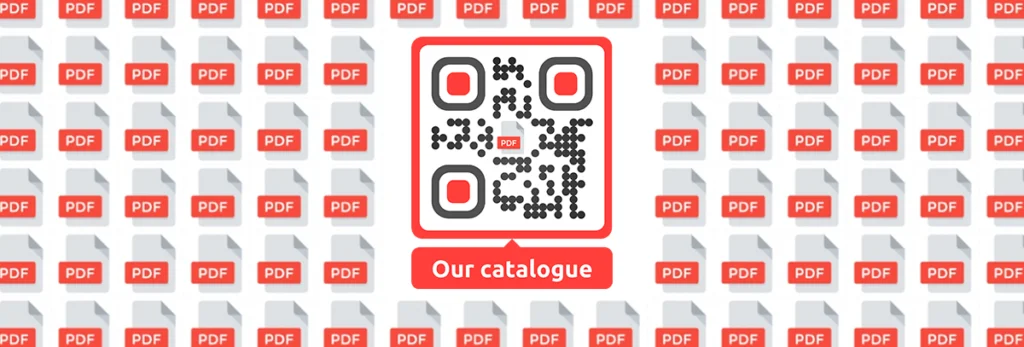 QR-Codes, die zu PDF-Dateien führen, dienen der Übermittlung von ausführlichen Informationen.