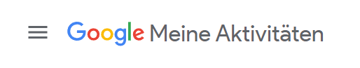 Hier ist das Logo von Google My Activity zu sehen.