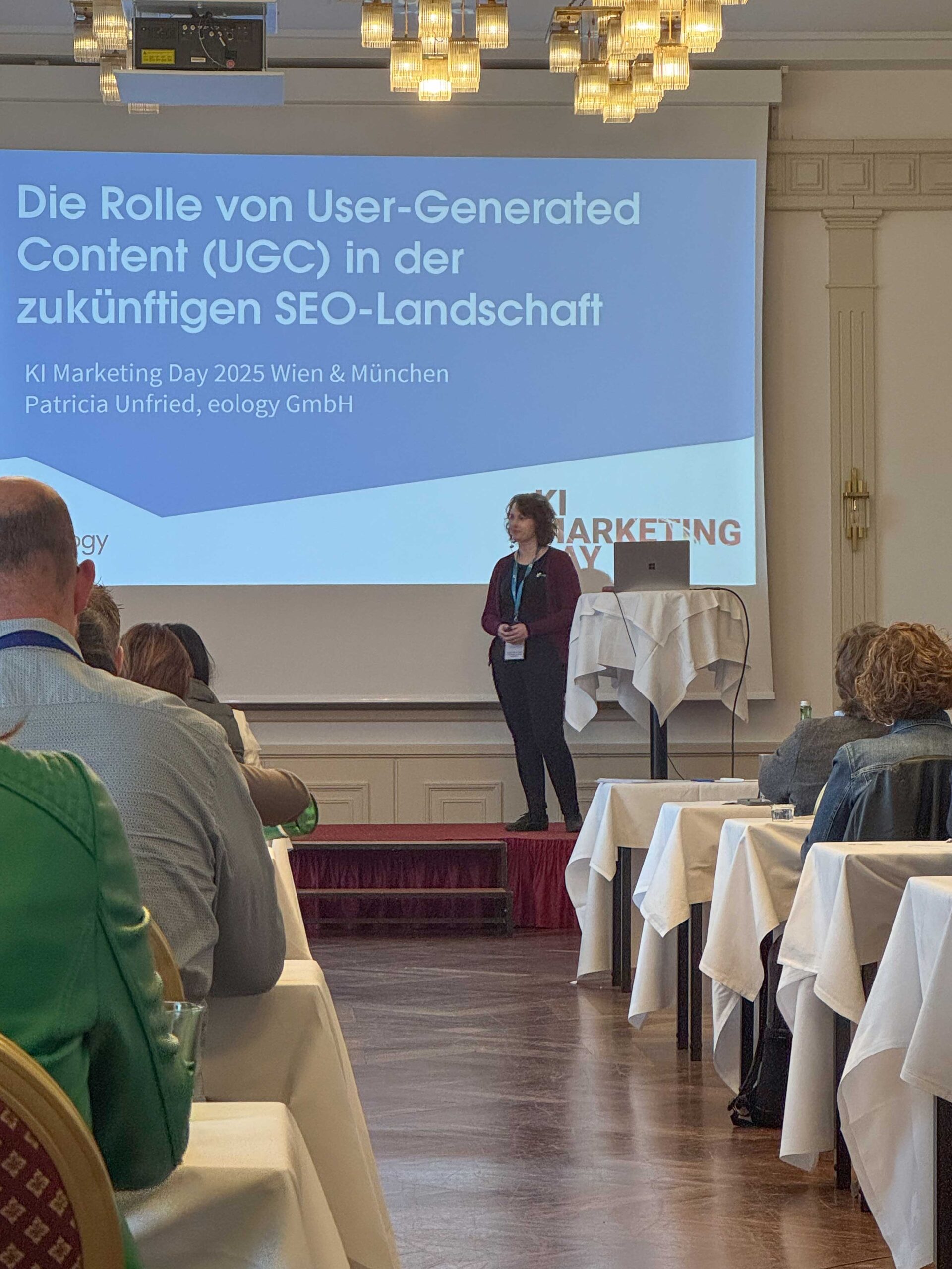 Patricia Unfried auf dem KI Marketing Day