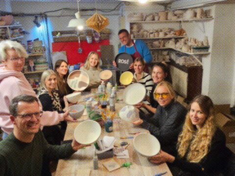 Teamevent: Keramik bemalen