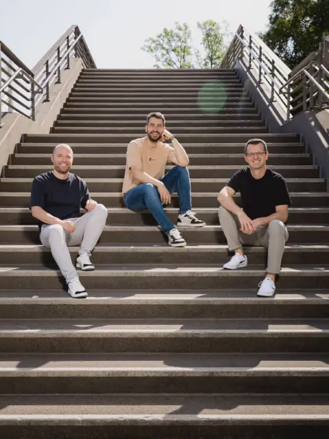 Die neue Geschäftsführung: Christian Stephan (CEO), Mario Strack (CGO), Fabian Drescher (CFO) (von links)